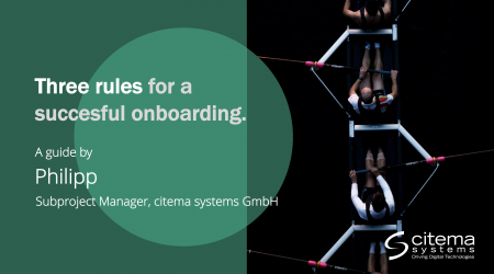 Three rules for a successful onboarding.