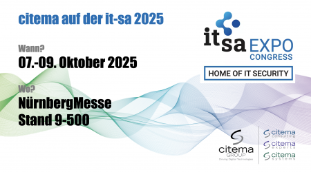 Save the Date – citema at it-sa 2025